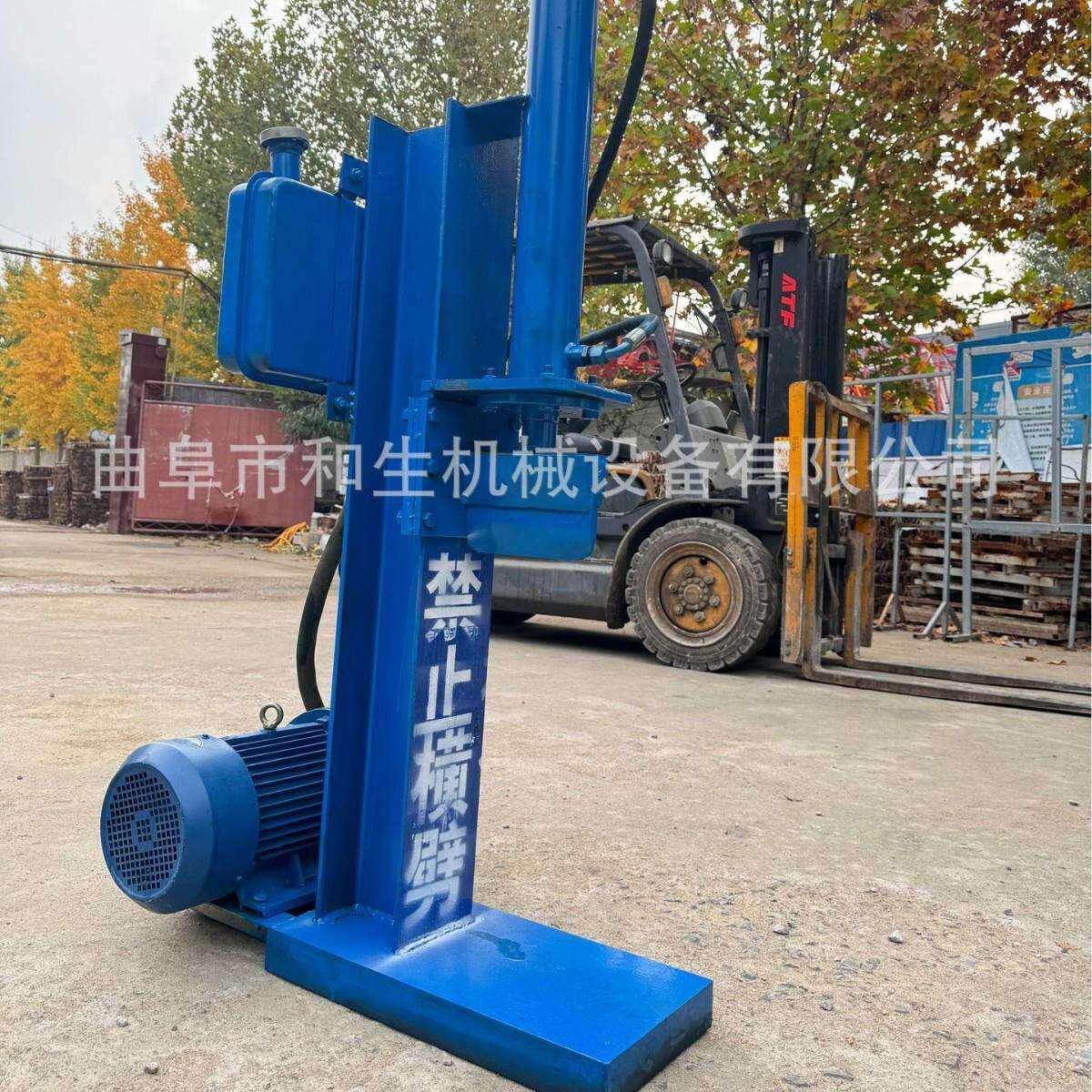 立式小型220v电动液压劈柴机 家用柴火劈木机 壁炉烧炕专用