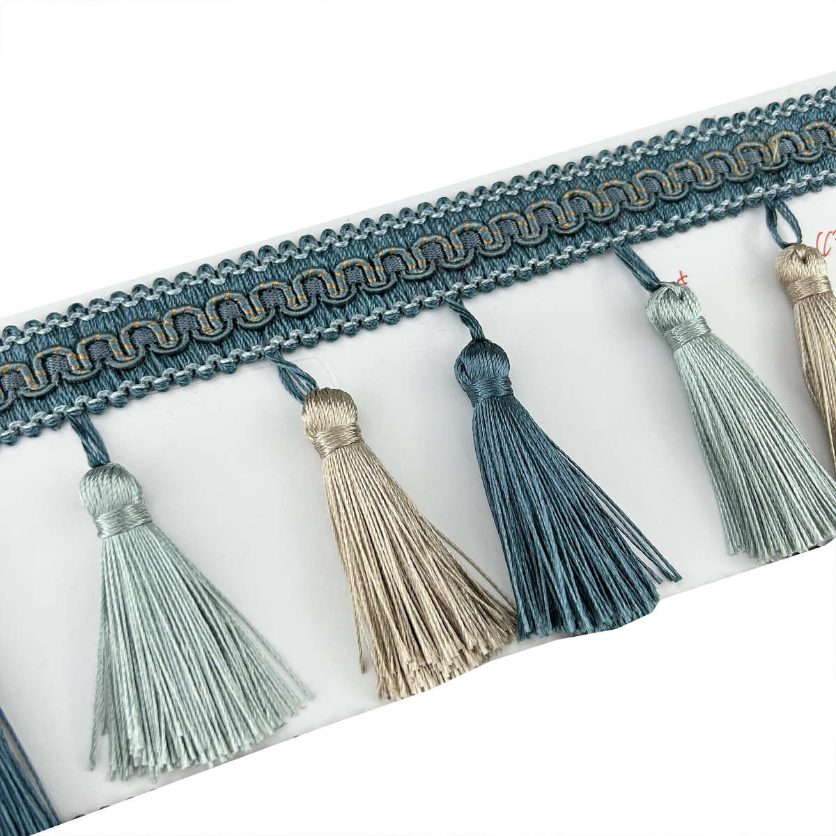 三色小波浪窗帘花边装饰辅料 高档桌旗沙发抱枕流苏 婚庆吊穗排须