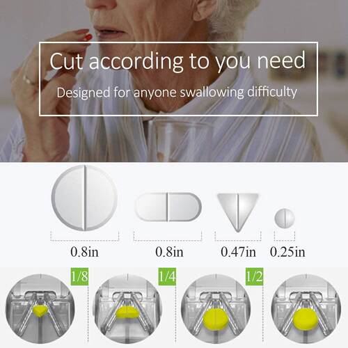 Pill Cutter Medical Pill Splitter Cutting Tablets, Vitamins