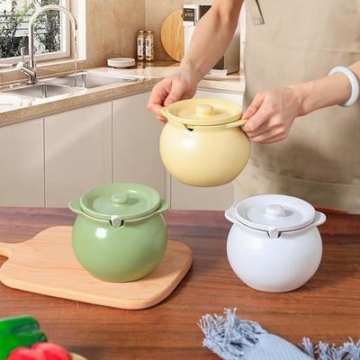 耐高温双耳陶瓷猪油罐家用油泼辣子灌带盖勺调料罐荤油辣椒油罐