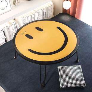 折叠床上小桌子可折叠小桌子床上电脑桌家用小圆桌飘窗小茶几阳台