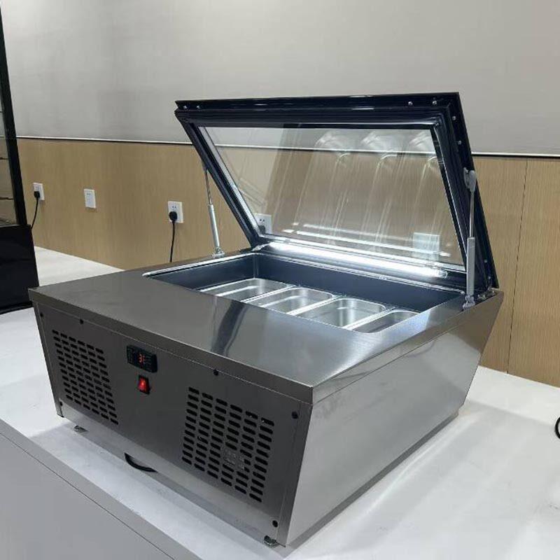 米通台式冰淇淋展示柜商用冷藏冷冻柜小型自助款手工挖球冰激凌柜