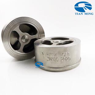 304/316对夹式止回阀H71W法兰逆止止逆阀不锈钢DN15-DN100硬密封