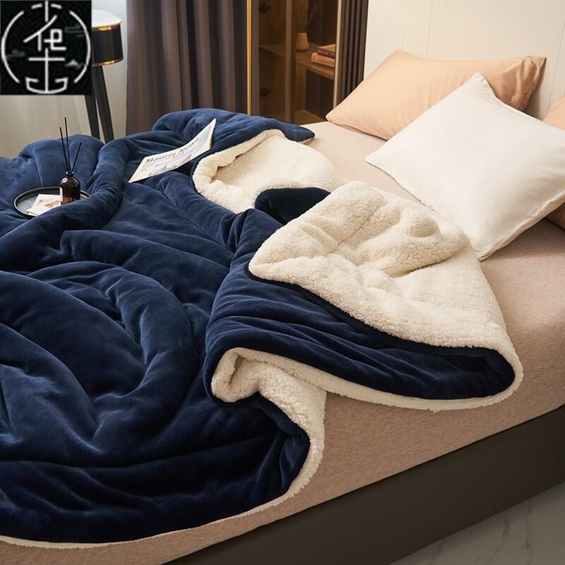 Thick Blanket Warm Sofa Bed Cover Duvet Bed Bedspread 绒毛毯图片