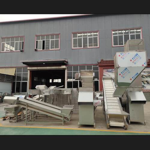 厂家直供新鲜青红辣椒清洗机 全自动剁椒设备 辣椒酱生产线
