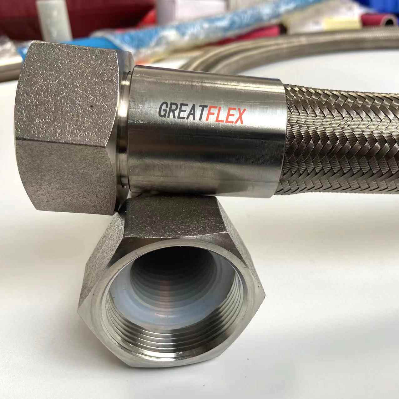 GREATFLEX整卷50米装耐酸碱不锈钢丝编织防爆穿线管BW20供应商