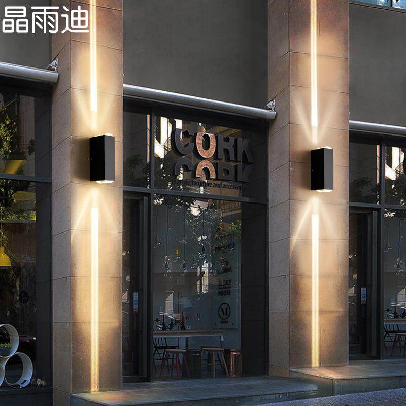 户外壁灯防水外墙灯庭院别墅花园围墙创意室外店面门口双头洗墙灯