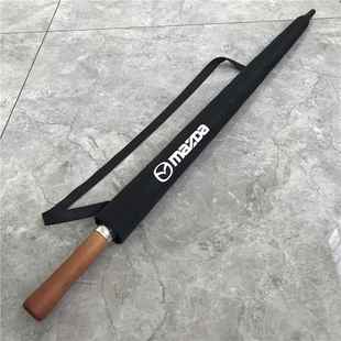 新款 马3自达昂克赛拉雨定制logo广告伞自动折叠黑伞胶两用长柄全