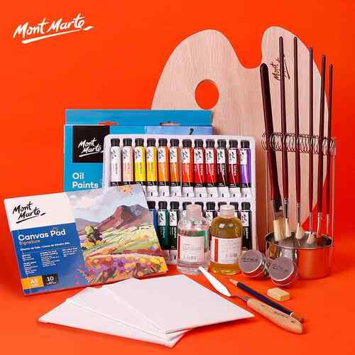 montmarte oil colour painting set oil paint油画 画颜料套装24