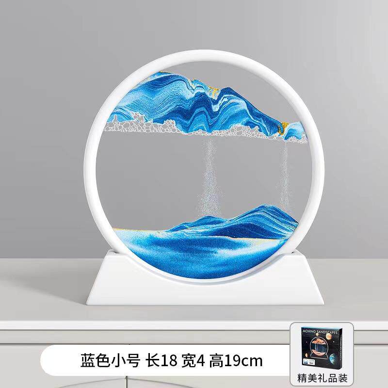 创意沙漏流沙画解压摆件玄关书柜客厅电视柜酒柜办公室乔迁装饰品