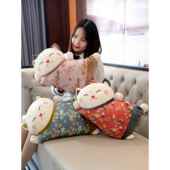 日式 招财猫抱枕被子两用沙发靠背垫办公室座椅护腰靠垫汽车腰枕毯