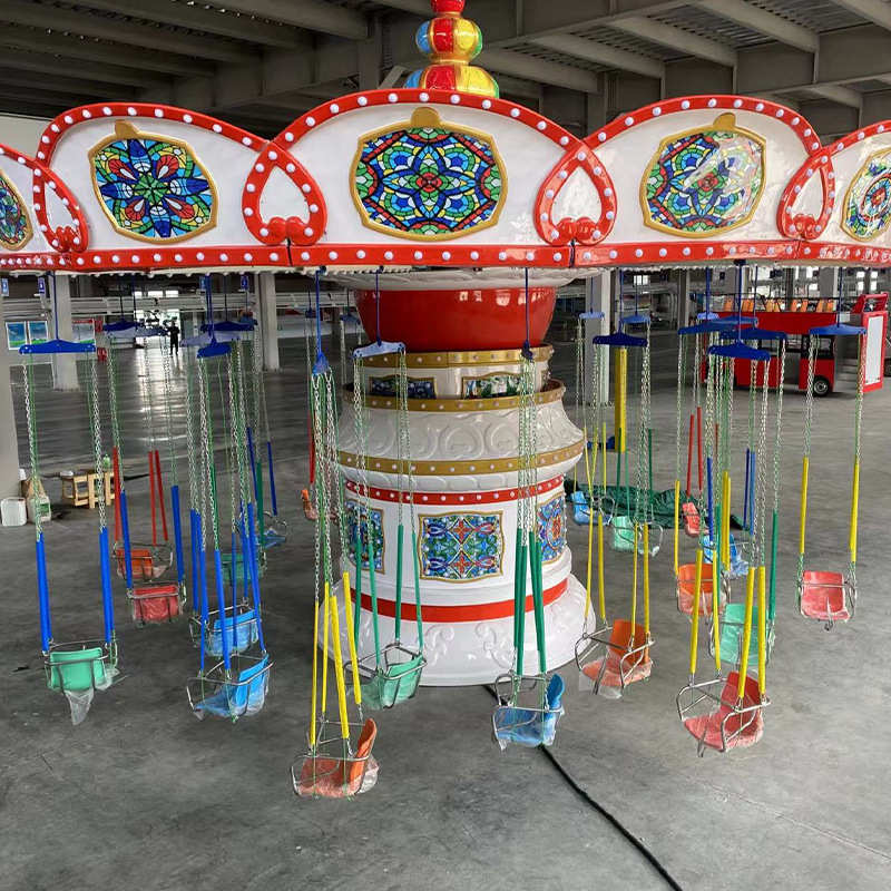 儿童设备公园游乐摇头升降椅新24飞座项目娱乐摆地摊旋转大型景区