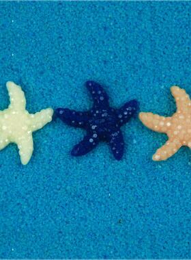 5/10/20pcs Mini Resin Cute Multicolor Miniature Sea Star Tan