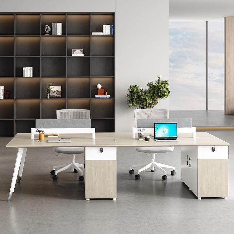 职员办公桌四人位双人员工位4/6人位财务办公室桌椅组合自由组合