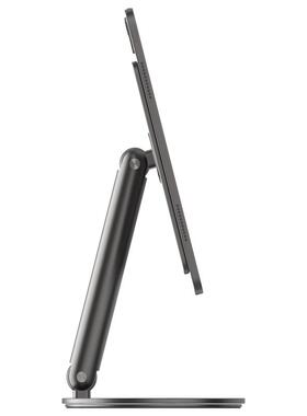 ipadproAir654磁吸支架折叠旋转金属可携式12.9寸桌面绘图无线 线充电AI