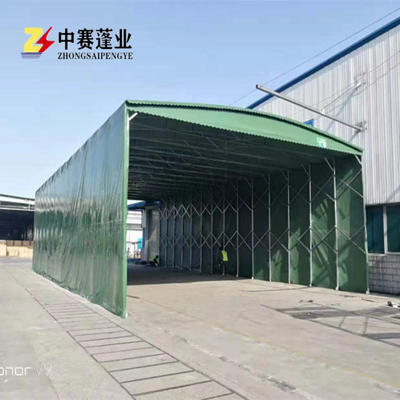 活动雨棚厂家移动伸缩推拉蓬户外夜市摆摊防雨蓬折叠仓库帐篷