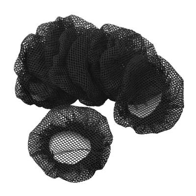 10x Womens Bun Cover Snood Elastic Solid Mesh Hair Net Gym D
