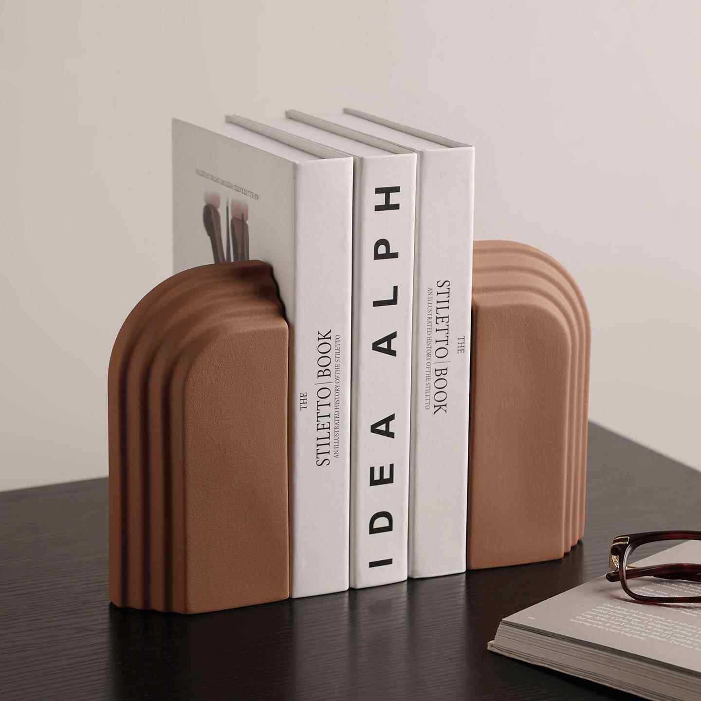 现代简约几何陶瓷拱门拱形摆件创意样板间客厅餐桌酒店家居装饰品