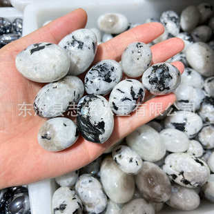 一斤天然彩虹月光石滚石rainbow moonstone 香薰淘矿石鱼缸盆栽石