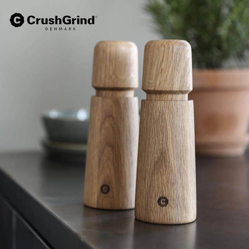 丹麦CrushGrind白胡椒研磨器现磨黑胡椒粒手动海盐花椒粉研磨瓶