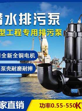 潜污水电泵出水口径150mmWQQW潜污水电泵150WQ150-12-11