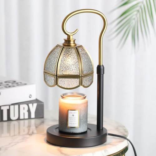 高档美日覆古可定时调光香薰融蜡灯融烛灯式卧室床台头灯灯新婚生