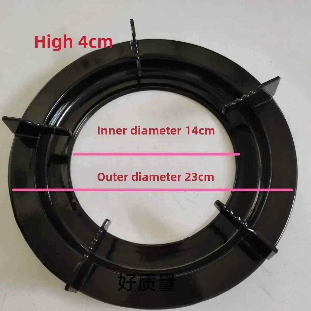 台式炉连体锅架燃气灶支架配件煤气灶炉加厚防滑锅架黑搪瓷圆炉架