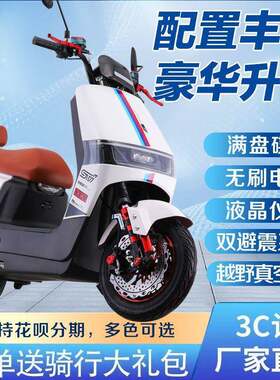 九号同款电动摩托车长跑王高速电摩外卖电动电动摩托车原装二轮