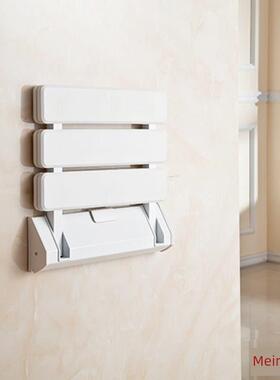 专用浴室墙橙色折叠椅浴室淋浴房老人凳换鞋凳沐浴老人墙坐椅