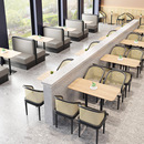 餐饮小吃桌椅甜品面馆汉堡茶餐厅奶茶店商用椅子餐厅卡座沙发