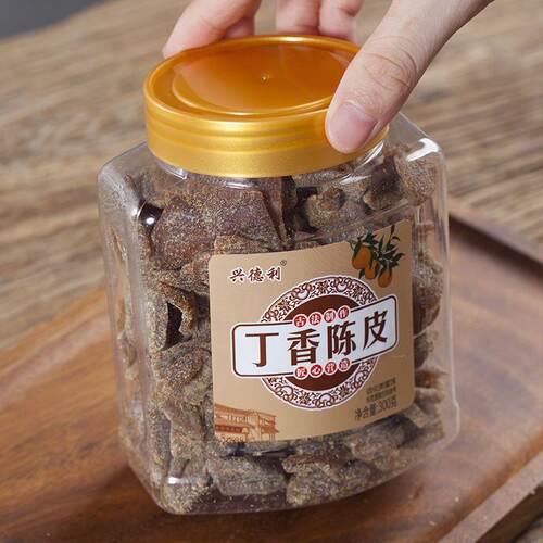 丁香老陈皮干吃即食老陈皮干甘丁香陈皮九制蜜饯零食工厂一件