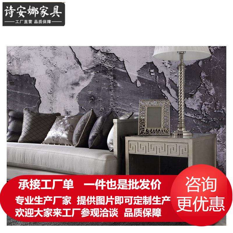 意大利米兰系列方灯台现代家具高档大理石边几沙发角几全屋家具