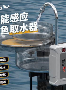 钓鱼洗手抽水器电动野钓自动 智能感应取水器多功能增氧照明