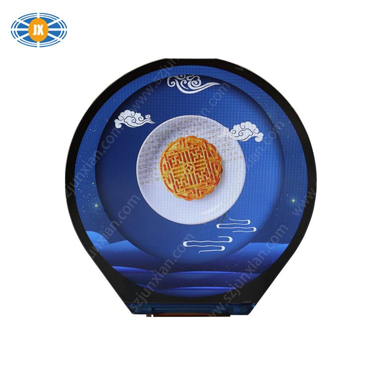 HWQ现3.4寸旋钮屏800*80RGB圆形钮TF货T液0晶屏智能音箱3.4寸旋屏