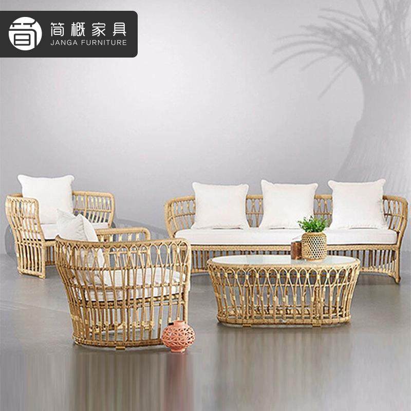 休闲户别642墅藤编沙发庭酒院花位园多家具外组合店民宿阳台茶几,住宅家具,户外沙发,淘宝优惠券,粉丝福利购,淘宝优惠卷