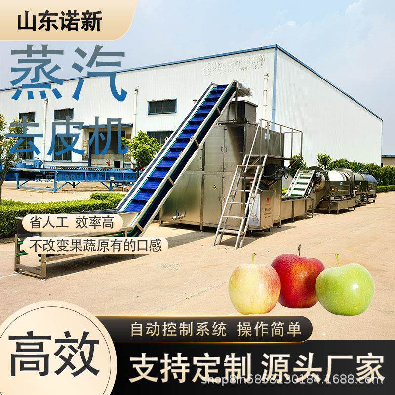 全自动红薯土豆蒸汽去皮机马铃薯快速脱皮设备地瓜高温剥皮机