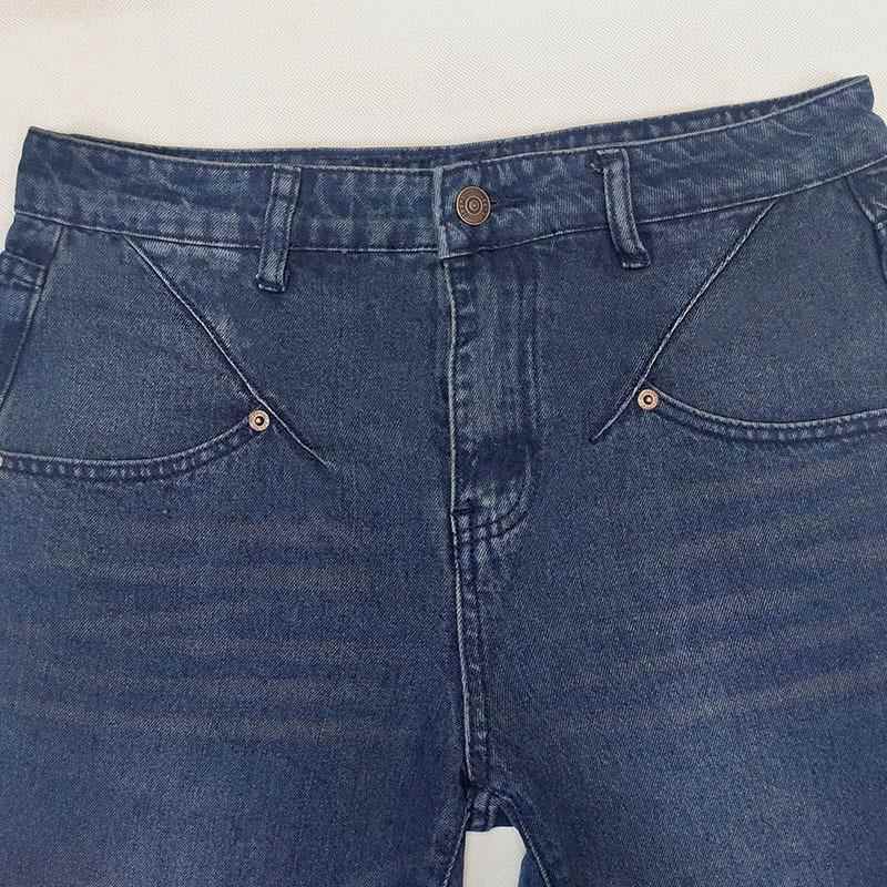 slim jeans half-length small pants thickened all-match