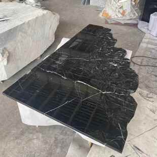 轻奢天然大理石茶几客厅现代简约创意设计师正方形极简组合小户型