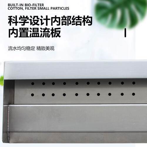 欧式不锈钢瀑布造景出水口庭院水景瀑布造景器流水墙水帘人造水幕