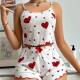clothes with camisoles printed home shaped Women heart