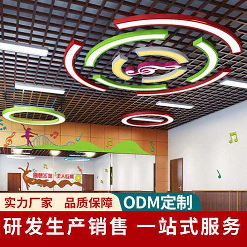 新款直销工业风led异形吊灯创意超市健身房造型灯公商场店铺非标