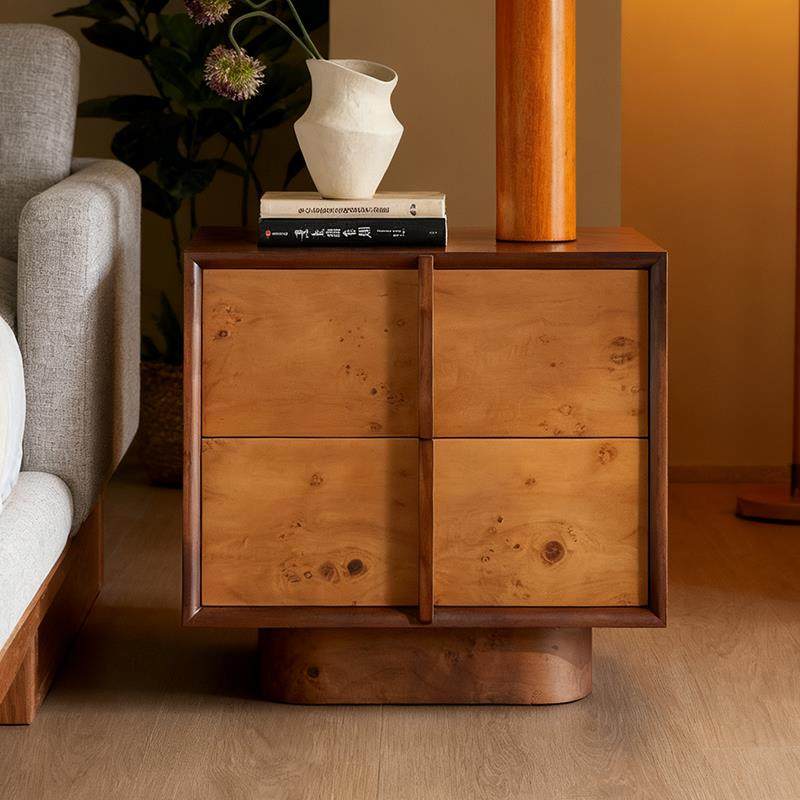 床头柜中古风家用卧室床边柜法式实木收纳柜子覆古设计师款储物柜,住宅家具,床头柜,淘宝优惠券,粉丝福利购,淘宝优惠卷