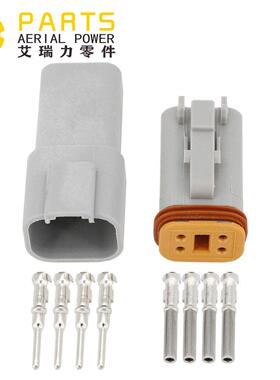 DT04-2P 电器元件 接插件 （公端） 汽车防水电线电气连接器 2 针