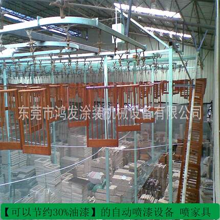 【厂家供应】省油漆人工的家具全自动喷漆设备