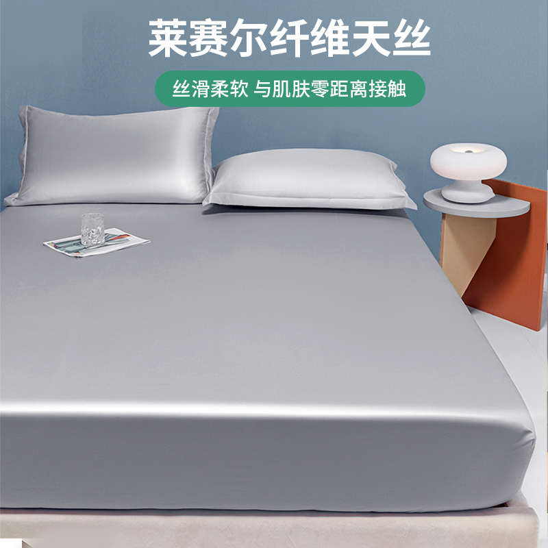 冰床单笠3100席梦思保护套防滑支全夏季床包单件三件套床罩丝天丝
