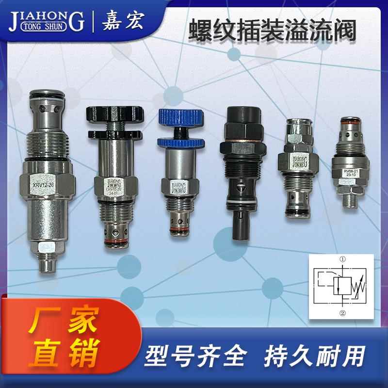 液压螺纹插装溢流阀CRV-08/10/12直动式先导式溢流阀调压阀安全阀