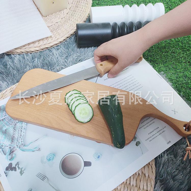 新款直销整木无色差水果切盘酒店厨房用砧板北欧下午茶面包甜点餐