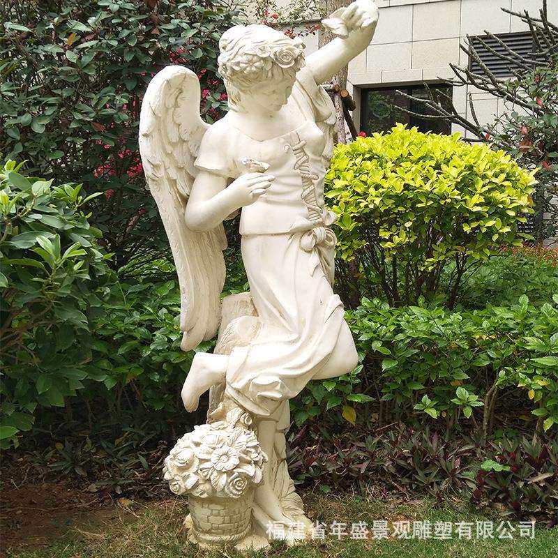汉白玉美女雕刻像 草坪人物雕塑 西方人物石雕 厂家