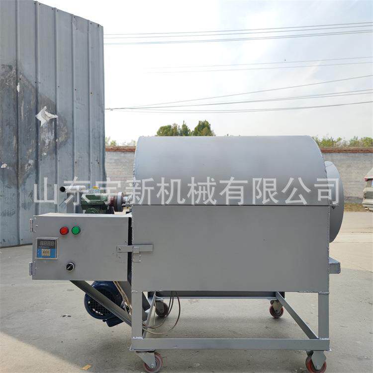 面粉大麦翻炒机燃煤燃气两用炒货机50斤炒板栗机