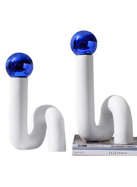 轻奢风玄QS0424台面艺品摆店件后现术代简约创意样关软装饰品酒别